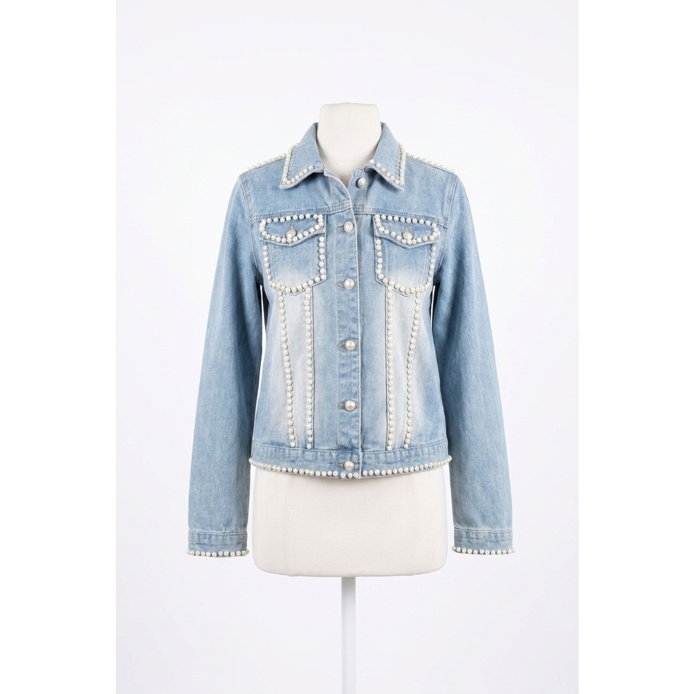 NEW ANDREE BY UNIT above all odds denim jacket in light wash